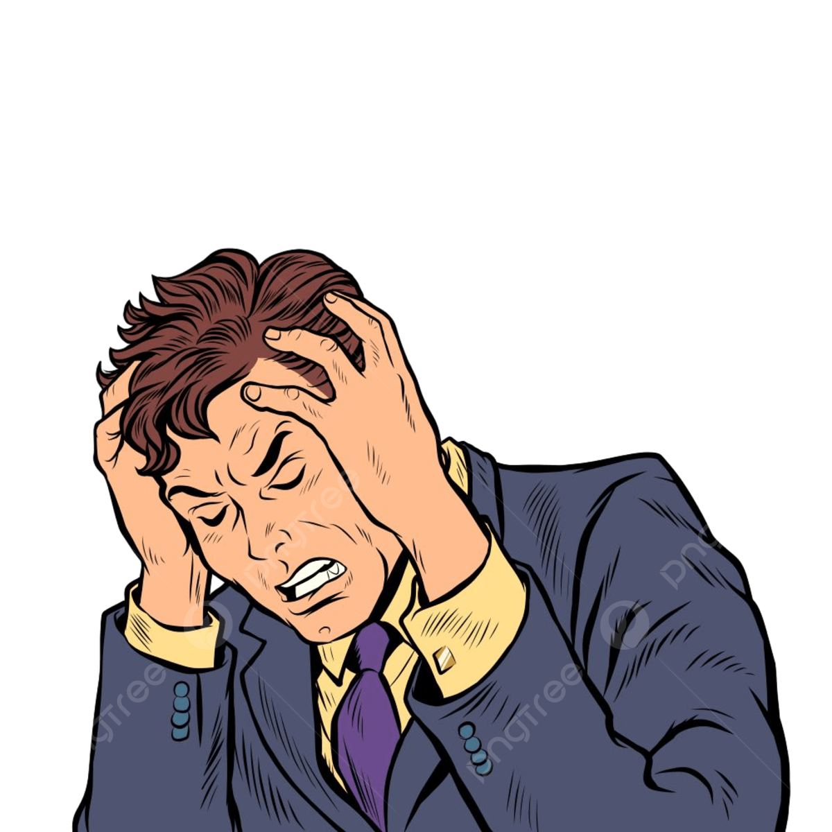 Người đang bị đau đầu